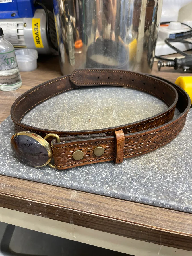 Rough Cut Lapidary custom belt from the past-work gallery