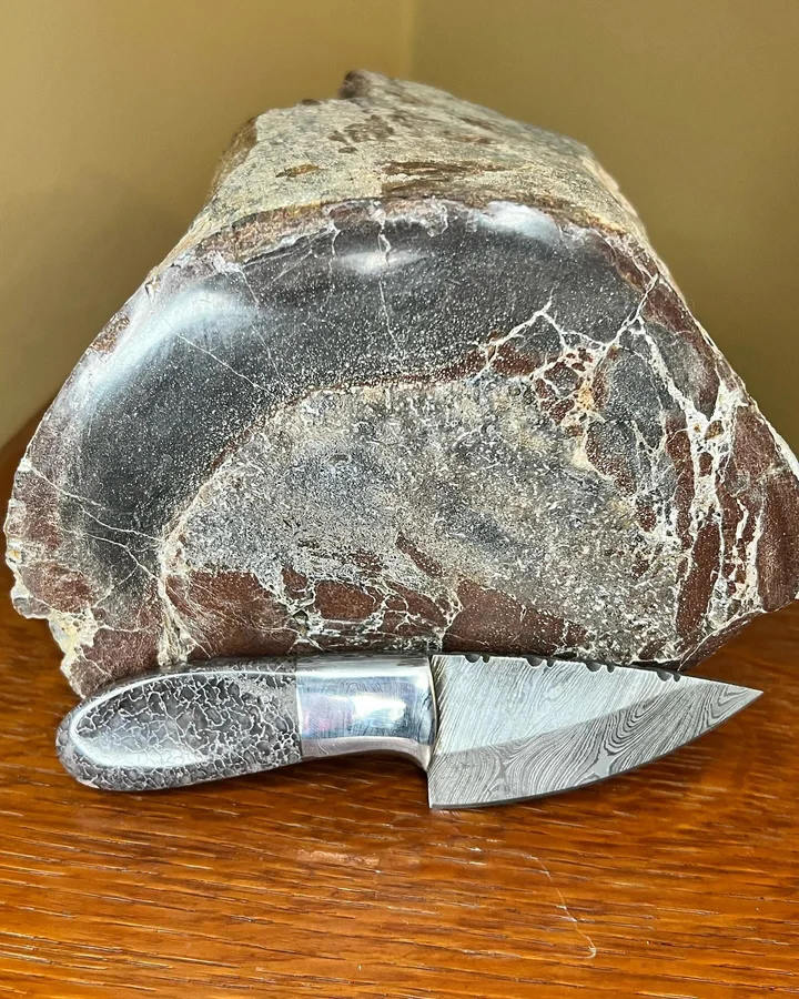 Rough Cut Lapidary knife from the past-work gallery