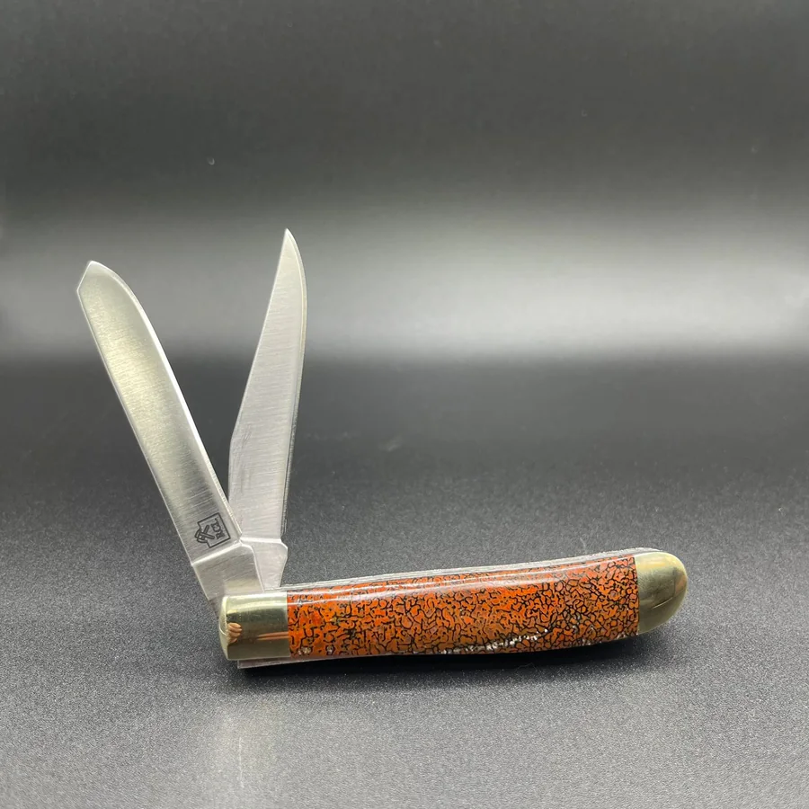 Rough Cut Lapidary folding knife from the past-work gallery