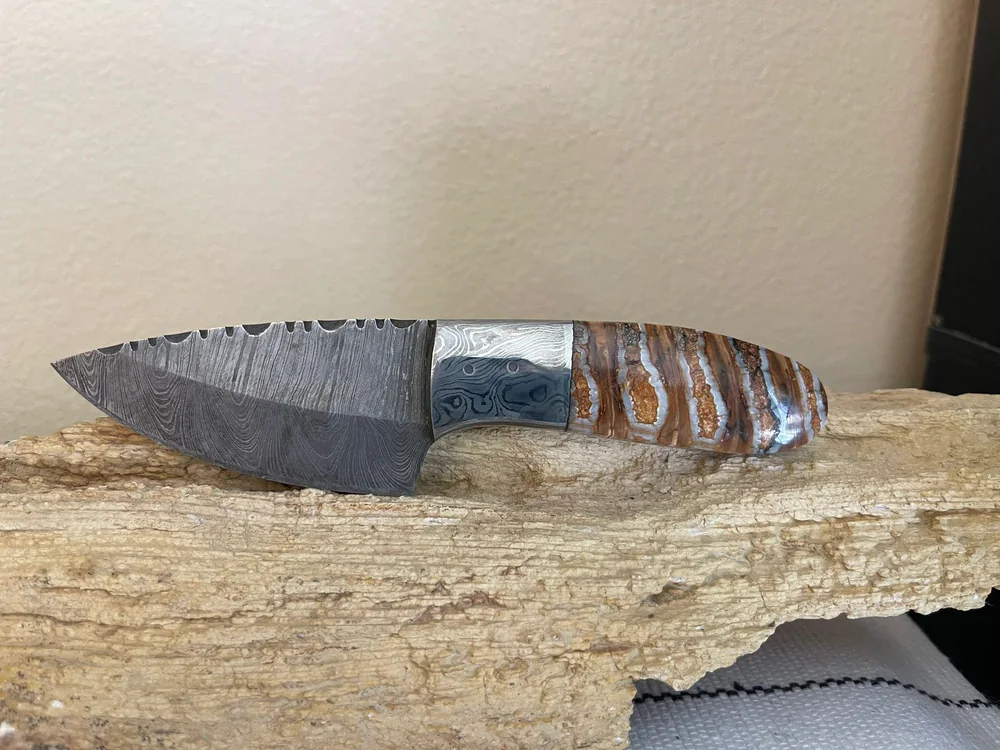 Rough Cut Lapidary fixed-blade knife from the past-work gallery
